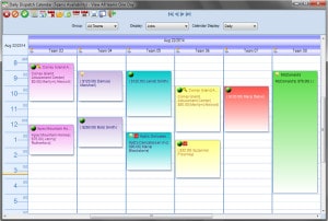 scheduling calendar in service business software